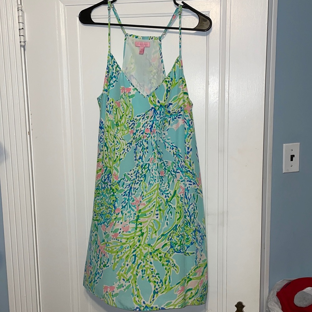 Lilly Pulitzer Blue and Green Dress